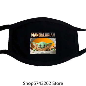 

Baby Yoda Mandalorian The Child Carriage Mask Washable Reusable Mask for Unisex Black