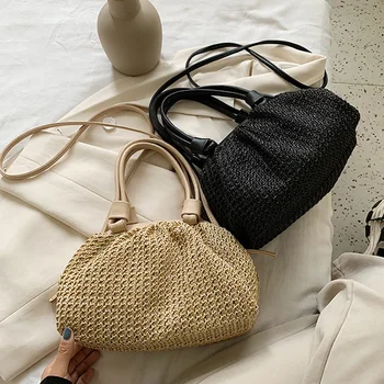 

Woven Clouds Bag Women's Leather Shoulder Bag Minimalist 2020 New Fashion Mini Clutch Bag Soft Dumplings Brand Design Bag Spot