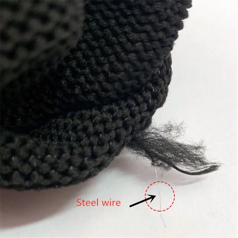 Anti Cut Gloves Protective Gloves Safety Gloves Black Level 5 Anti-cut Glove Safety Cut Proof Stab Resistant Wire Metal Work Gloves Garden Kitchen Household Safety Gloves