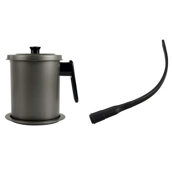

with Fine Mesh Strainer - 1.7L / 6.8 Cups Cooking Oil Storage Can & for All Vacuum Cleaners Hoses Accepting
