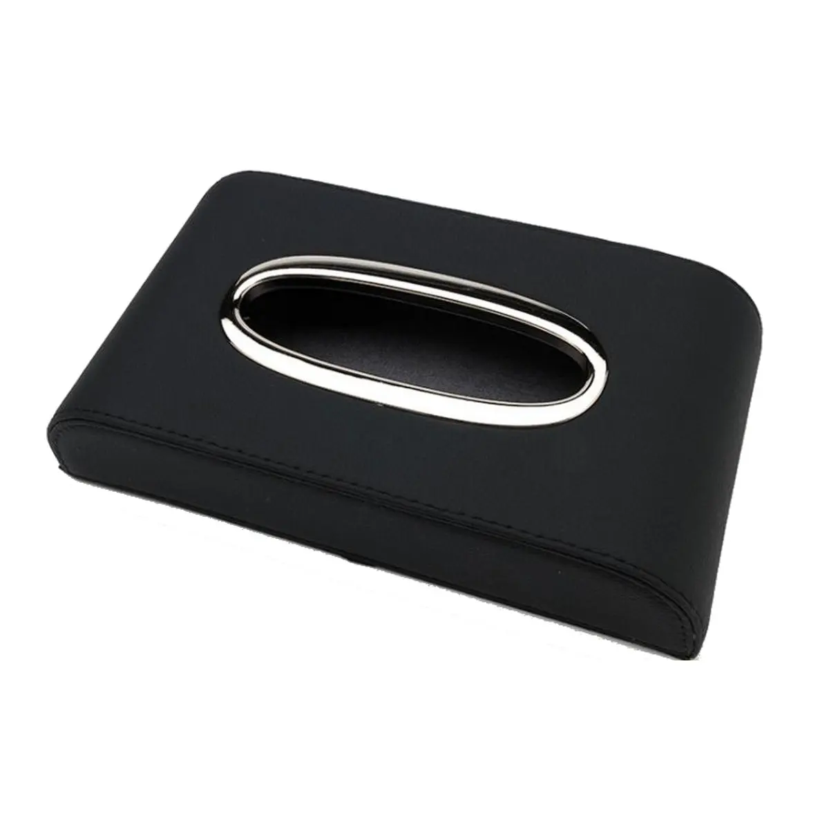 Black Iron Ring 4 типа Авто Кожа домашняя тканевая коробка автомобильный держатель для бумажных полотенец набор контейнеров для хранения приборной панели автомобиля коробка интерьерные аксессуары - Название цвета: Black Iron Ring
