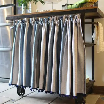 

Fyjafon Half Curtain Chenille Thick Short Kitchen Curtain for bar Home Decor Window Curtain 150*58cm restaurant curtain