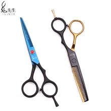 Hair Cutting Scissors 5.5 Mr Rabbit JP Steel Thinning Shears Professional Hairdressing Scissors Finger Rest Haircut Shears M1029