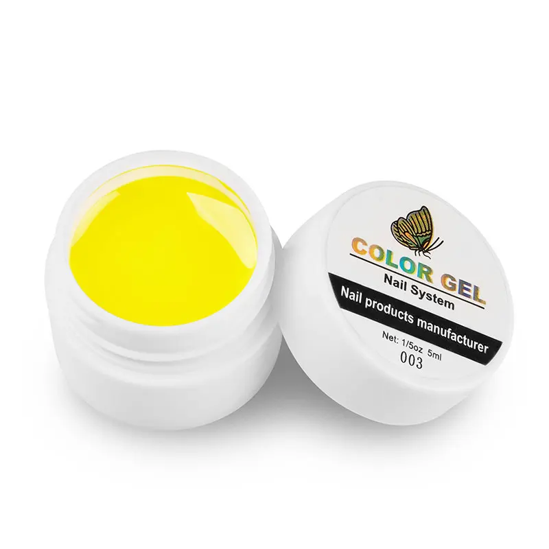 yellow Lghzlink Цветной Гель-лак для ногтей, советы для дизайна ногтей DIY, маникюрный дизайн, 12 цветов, УФ-светодиодный, впитывающий УФ-гель, лак, гелевые чернила - Цвет: yellow