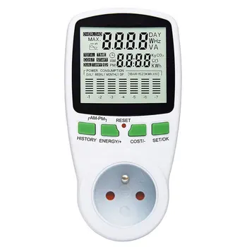 

Power Meters Digital Wattmeter Energy Meter Watt Monitor Electricity Cost Diagram Measuring Socket Analyzer With Diagram