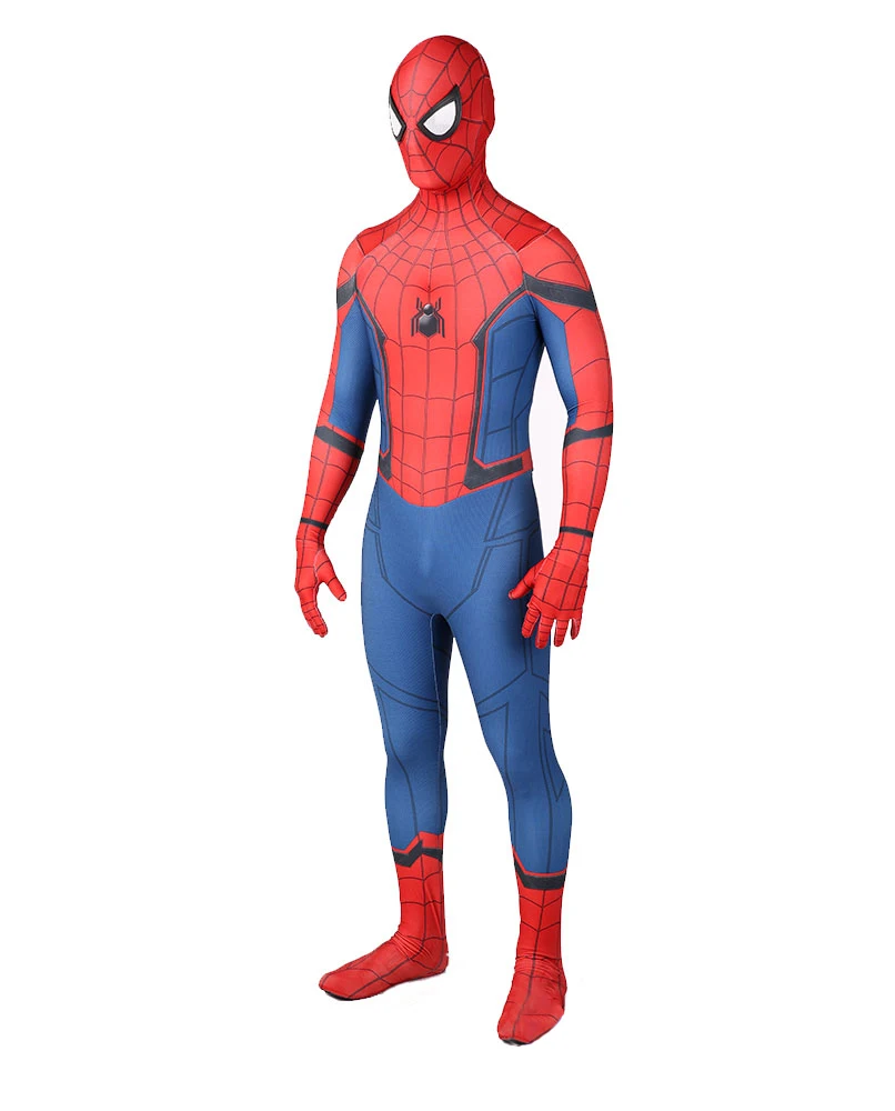 Homecoming Cosplay Costume 3D Printed Homecoming Spandex Suit Halloween Costume Bodysuit for Adult/Kids Plus size ladies halloween costumes