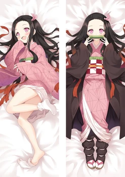 

Anime Demon Slayer Pillow Cover Dakimakura Case Kamado Nezuko Sexy Girl 3D Double-sided Bedding Hugging Body Pillowcase
