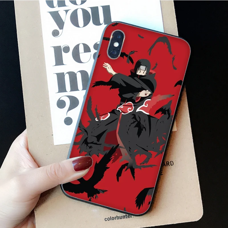 A3 MaiYaCa Аниме Наруто Итачи DIY красивые аксессуары для телефонов Чехол для iPhone 5 5Sx 6 7 7plus 8 8Plus X XS MAX XR 11pro max - Цвет: A3