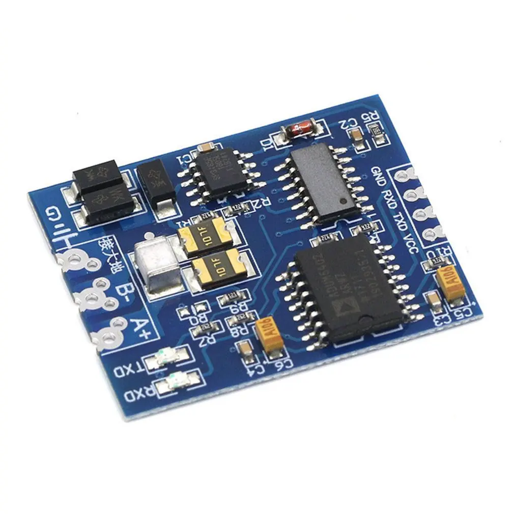 S485 к ttl модулю ttl к RS485 преобразователь сигнала 3 в 5,5 В изолированный одиночный чип последовательный порт UART Модуль промышленного образца