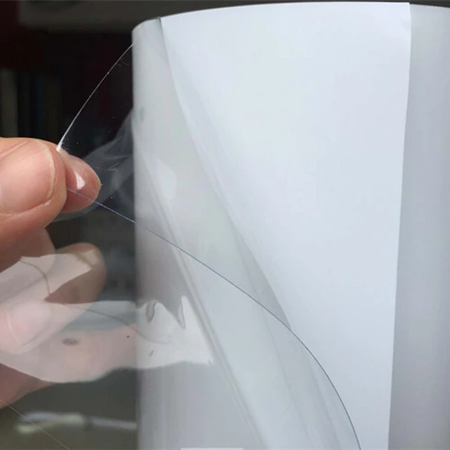 Feuille plastique de protection transparente