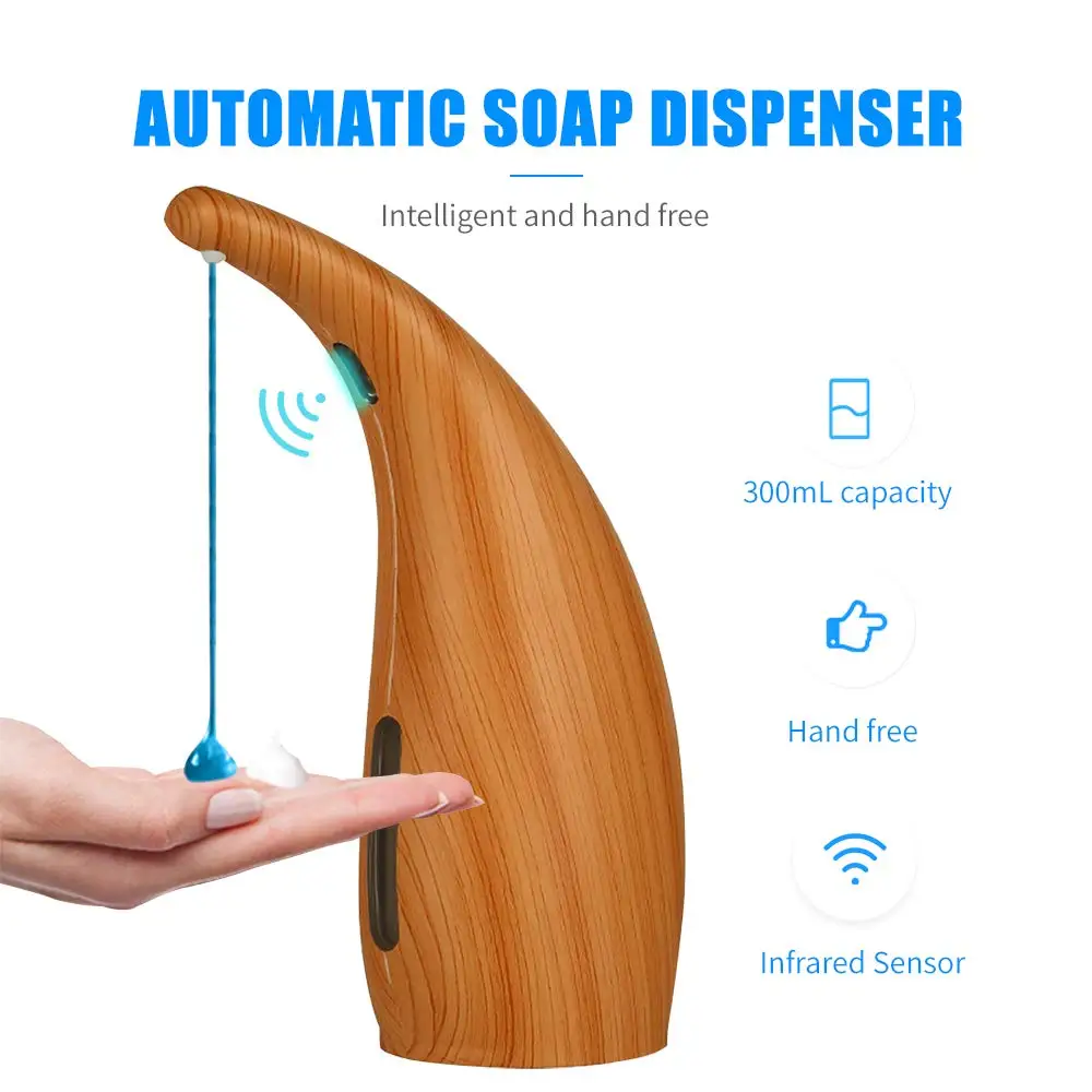 300ML Automatic Sensor Liquid Soap Dispenser Touchless For Kitchen Bathroom Hand Washer Sanitizer Dispenser Accessories 300ML Automatic Sensor Liquid Soap Dispenser Touchless For Kitchen Bathroom Hand Washer Sanitizer Dispenser Accessories