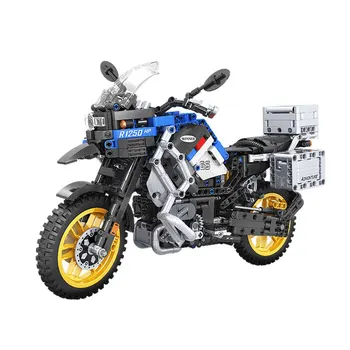 

948Pcs 7048 Technology Series Assembled Building Blocks 1:6 Adventure Motocross Children Educational Toy Model Gift