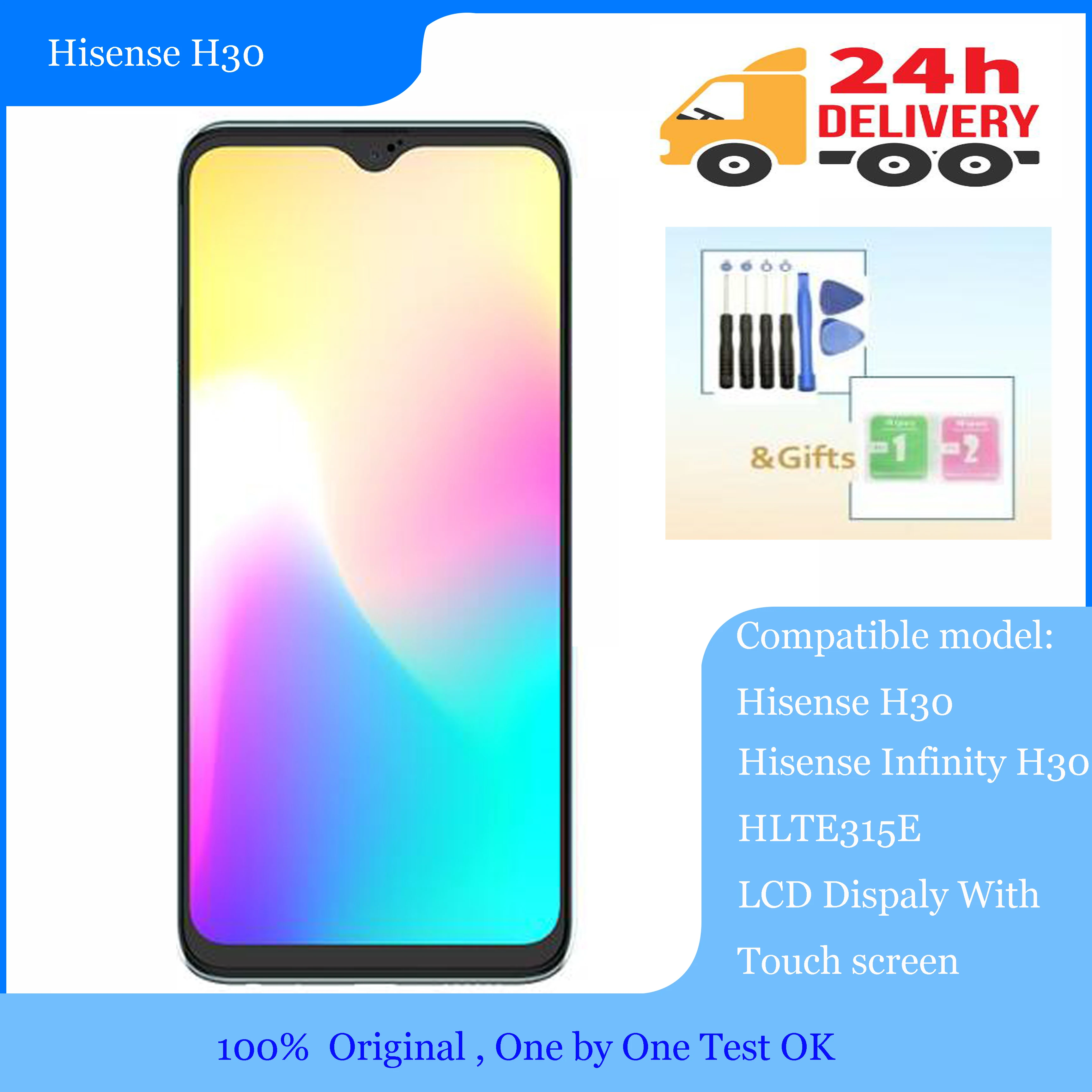6,53 дюймов для Hisense Infinity H30 HLTE315E ЖК-дисплей с сенсорным экраном дигитайзер сборка деталей