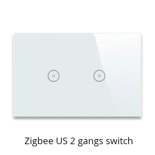 2 gang switches Tuya Zigbee концентратор умный дом PIR датчик двери датчик температуры и влажности Датчик домашней автоматизации сцена охранной сигнализации комплект - Цвет: 2 gang switches