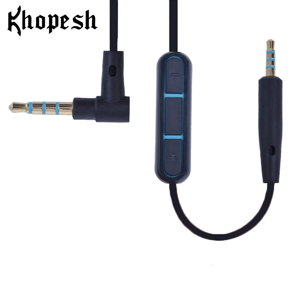 Khopesh 2,5 мм 3,5 мм кабель для наушников для спокойствия и комфорта 25 QC25 QC 25 аудионаушники с кабелем Кабель заменить шнуры для наушников микрофон