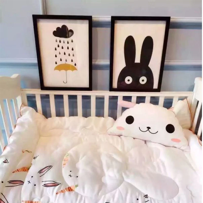 Koodykids/декоративная подушка в скандинавском стиле для детской комнаты для мальчиков и девочек, декоративная подушка в виде кролика и медведя, декор для детской комнаты