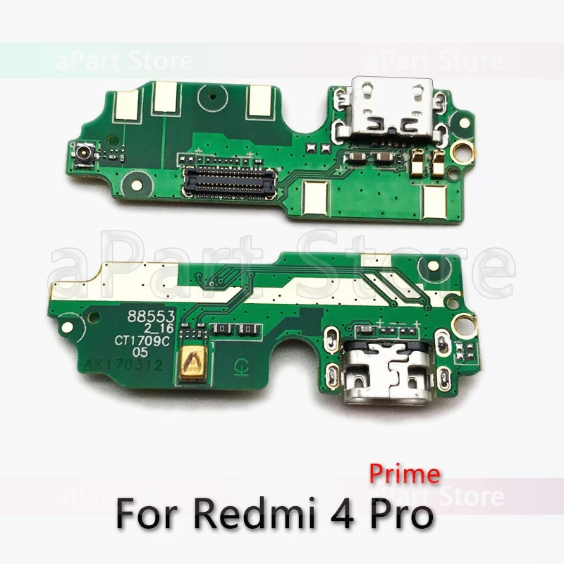 For Redmi 4 Pro Для Xiaomi Redmi Note 3 3s 4 4x Pro Prime USB Дата зарядный порт зарядное устройство док-станция гибкий кабель Замена - Color: For Redmi 4 Pro