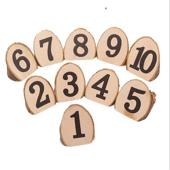 

10pcs/lot Wood Pile Name Place Card Photo Holders Natural Wooden Stump Shape Menu Number Clip Stand Wedding Party Table Decor