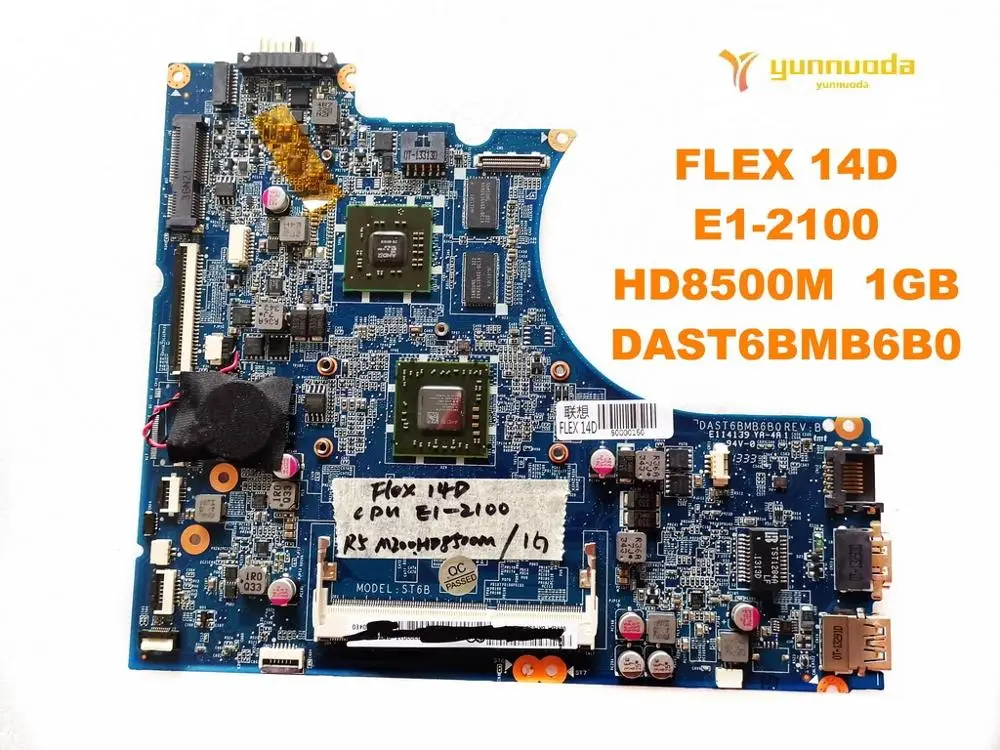 Discount  Original for Lenovo FLEX 14D laptop motherboard FLEX 14D E1-2100 HD8500M 1GB DAST6BMB6B0 tested goo