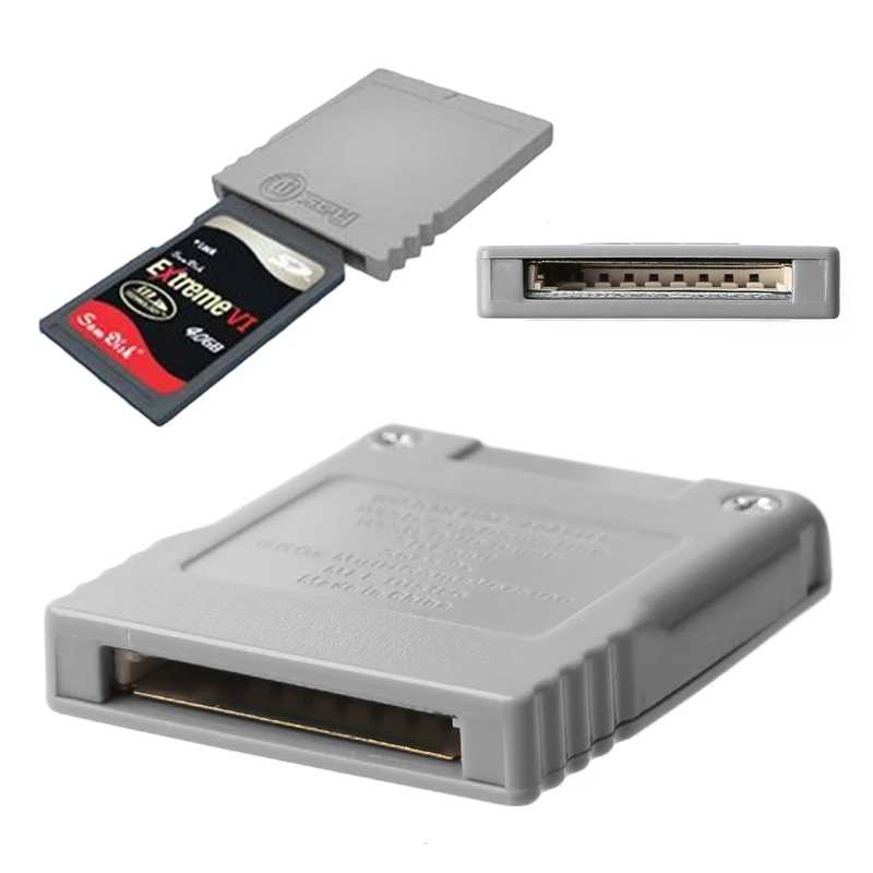 SD флэш-карты памяти кард-ридер конвертер адаптер для консоли nintendo wii NGC