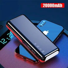 Power Bank 20000 mAh портативное зарядное устройство для мобильного телефона power Bank 20000 mAh USB PoverBank Внешнее зарядное устройство для iPhone Xiaomi