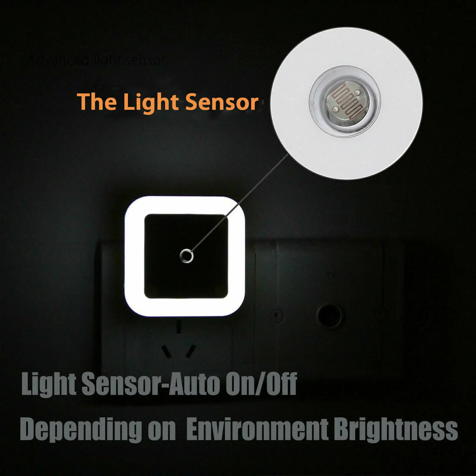 Mini Cute LED Night Light Wireless Sensor Wall Plug-in For Bedroom Lighting Kid's Room Hallway Corridor Stairs EU/US/UK110V220V