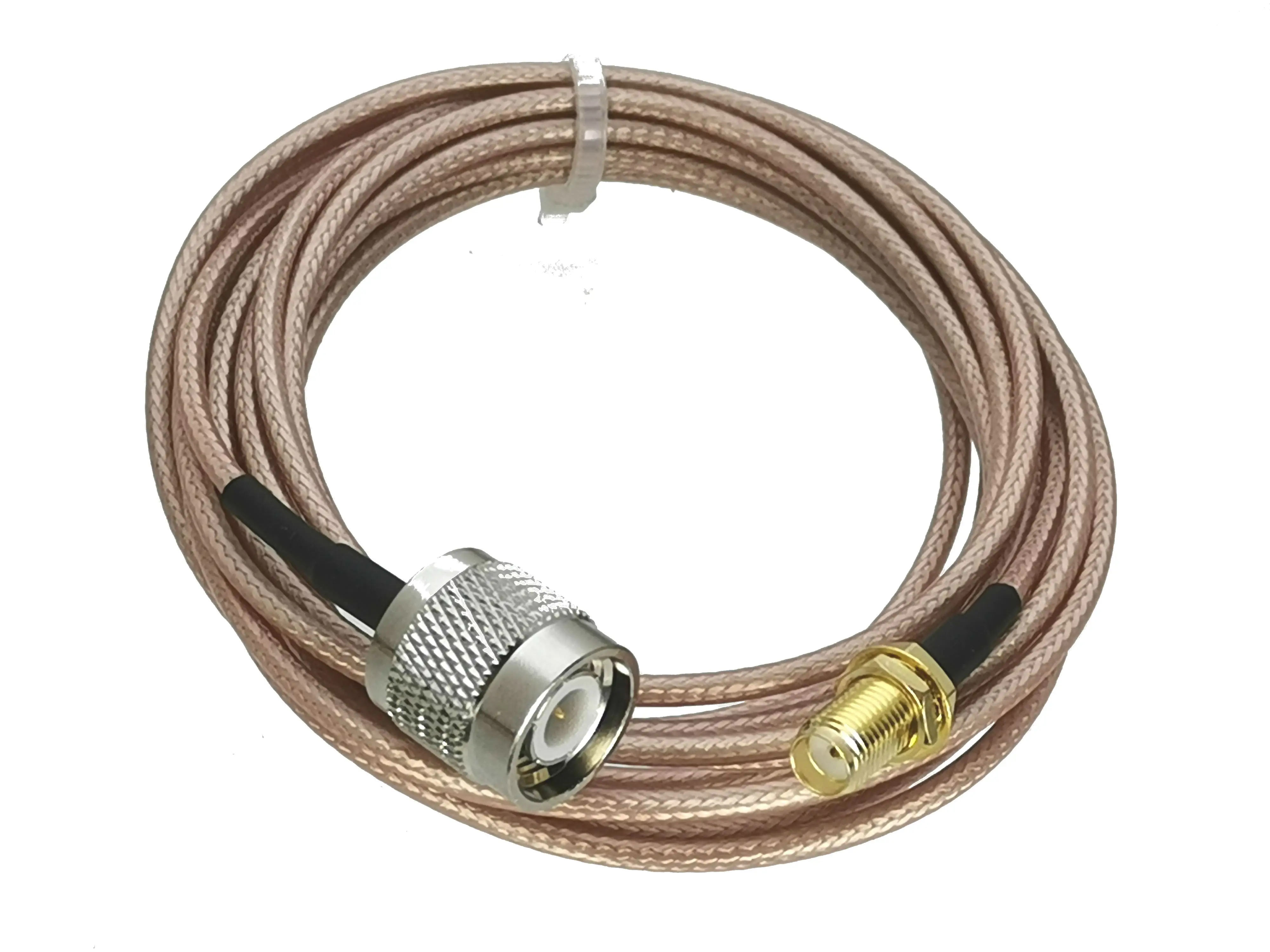 1Pcs TNC male Plug to SMA female Jack nut bulkhead RG316 cable jumper pigtail 4inch~20M RF Coaxial Connector | Обустройство дома