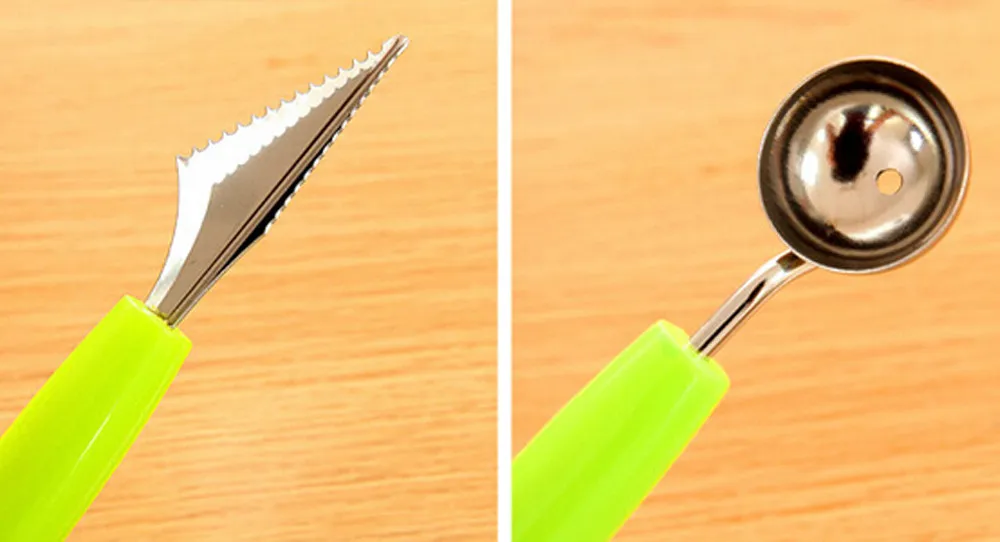 Stainless steel fruit digging ball spoon kitchen carving cutting necessary tools wholesale purchasing#3A12
