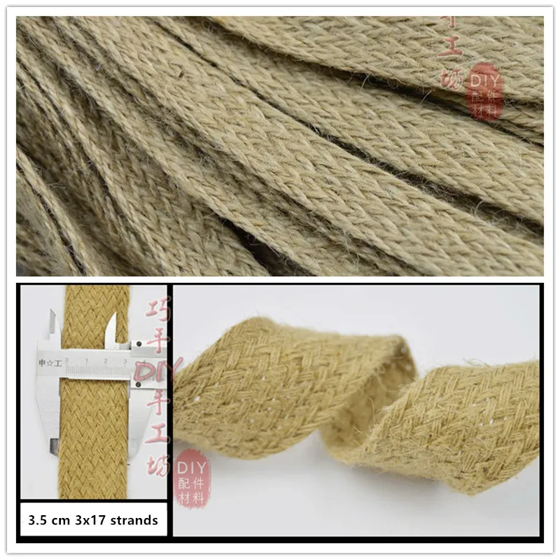 Джутовая веревка 0 8/1 0/1 5/2 0/2 5/3 0/3 5/4 0/4 5/5 см шириной * 10 метров|jute rope|decorative roperope flat |