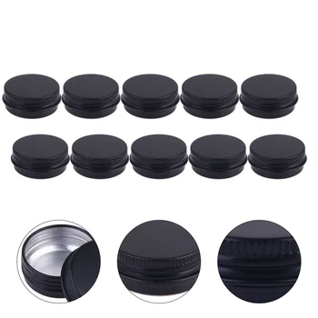 

10 Pcs 15ml Aluminum Cosmetic Case Useful Cosmetics Container for Travel