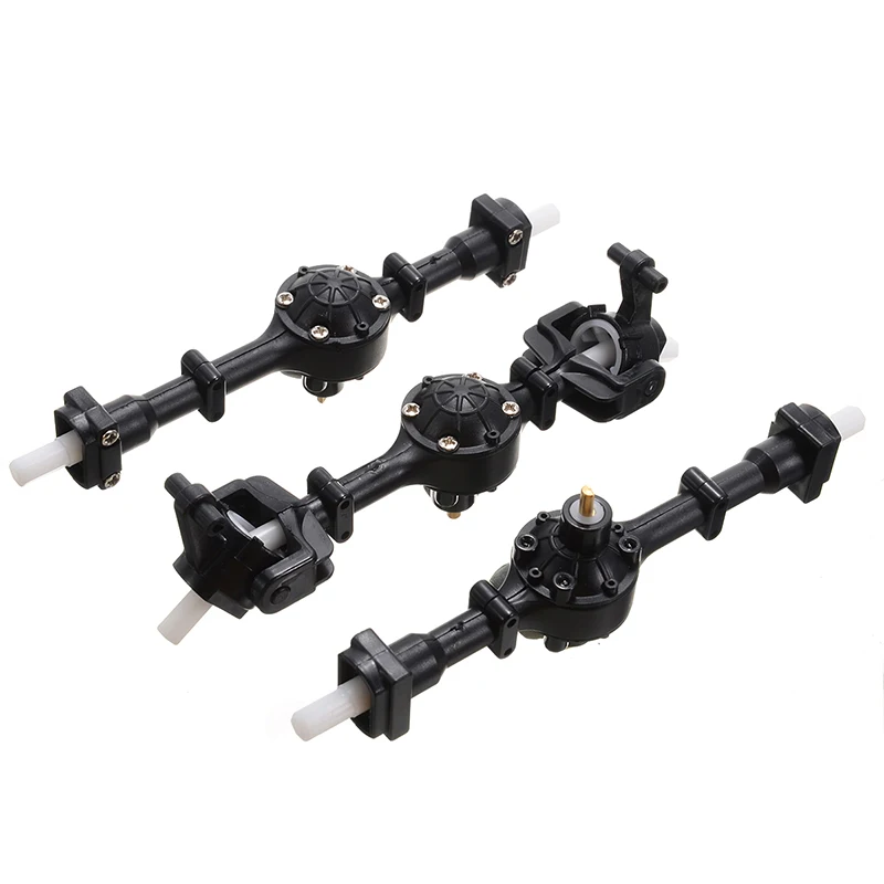 3pcs 1 Set Metal Gear Front + Middle + Rear Axle Bridge Replacement For WPL B36 B16 RC Car Spare Parts