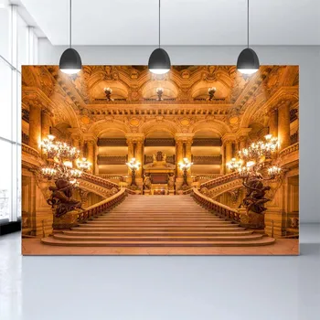

Picture background Paris Opera House building background ancient building steps picture background cloth studio photo background