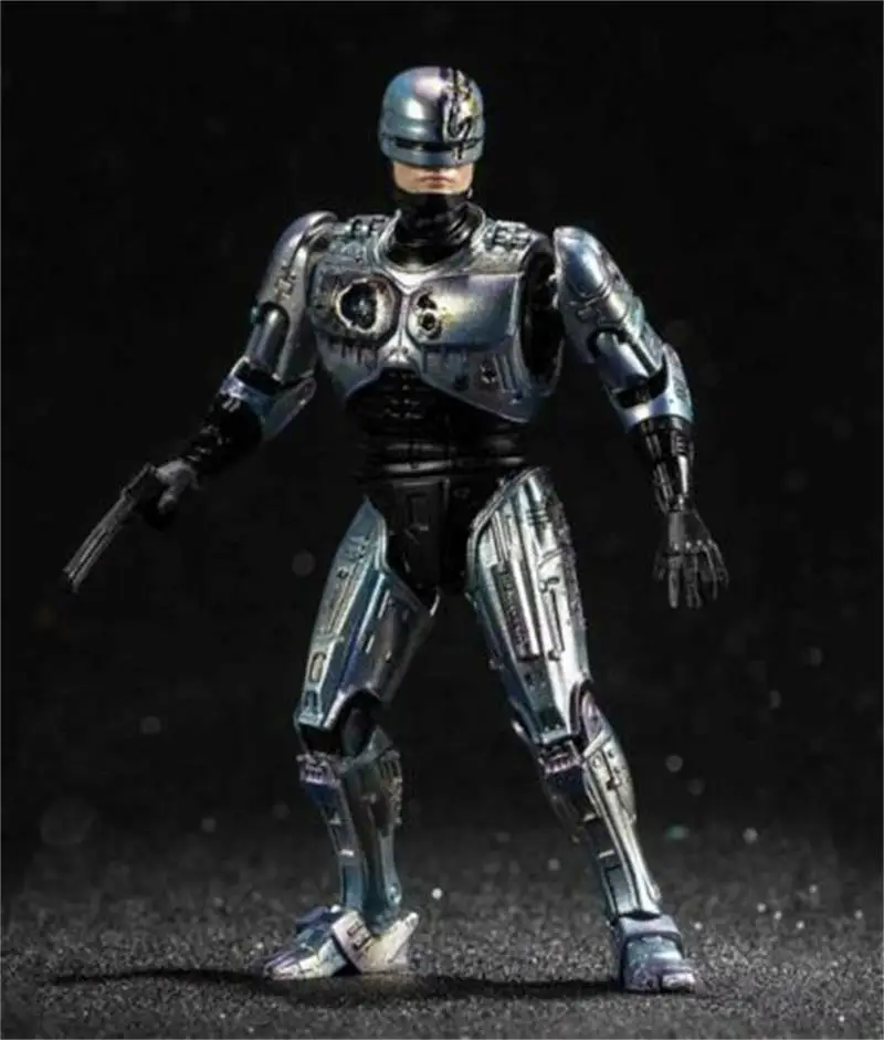 В наличии Hiya Toys LR0080 робокоп с повреждениями от битвы 1:18 изысканная мини серия для