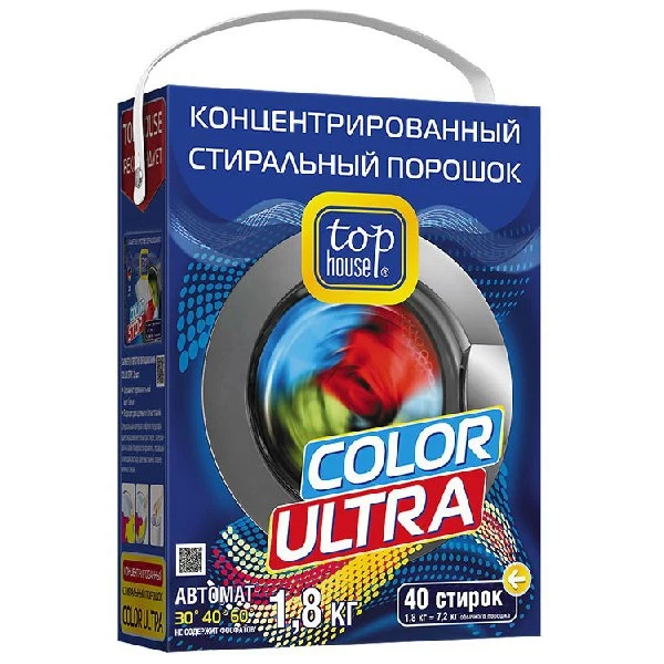 Средство для стирки TOP HOUSE Color Ultra 392265 1 8 кг | Дом и сад