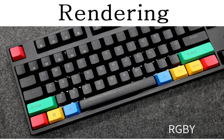 RGBY Keycap для вишневая клавиатура MX Переключатель OEM профиль колпачки для ключей США раскладка колпачки для ключей полупрозрачные колпачки для ключей