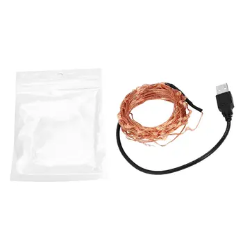 

Outdoor Waterproof 10M 100LEDs USB Powered Copper Starlight String for Holiday Christmas Party Home Decorations