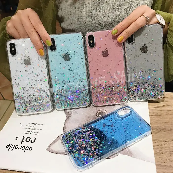 Эпоксидный чехол из термопластичного полиуретана чехол со стразами для Iphone X case мягкий блеск задняя крышка чехол для Iphone 6 7 8 plus X XR XS Max