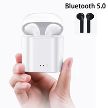 I7 TWS Bluetooth 5,0 наушники мини беспроводные наушники для Iphone X XR XS samsung S8 S9 Note 10 Plus Xiaomi huawei телефон наушники