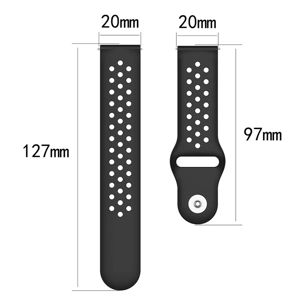 10 цветов силиконовые спортивные дышащие часы ремешок для Garmin Forerunner 245 245M умные часы Универсальный 20 мм ремешок для часов