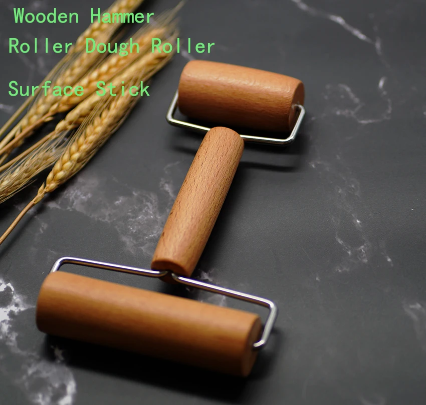 

Surface Stick Wooden Hammer Roller Dough Roller Pizza Stick
