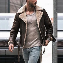 Мужские кожаные куртки мотоциклетная куртка PU деловая Толстая теплая зимняя куртка с меховым воротником из искусственной кожи байкерские пальто ветрозащитные