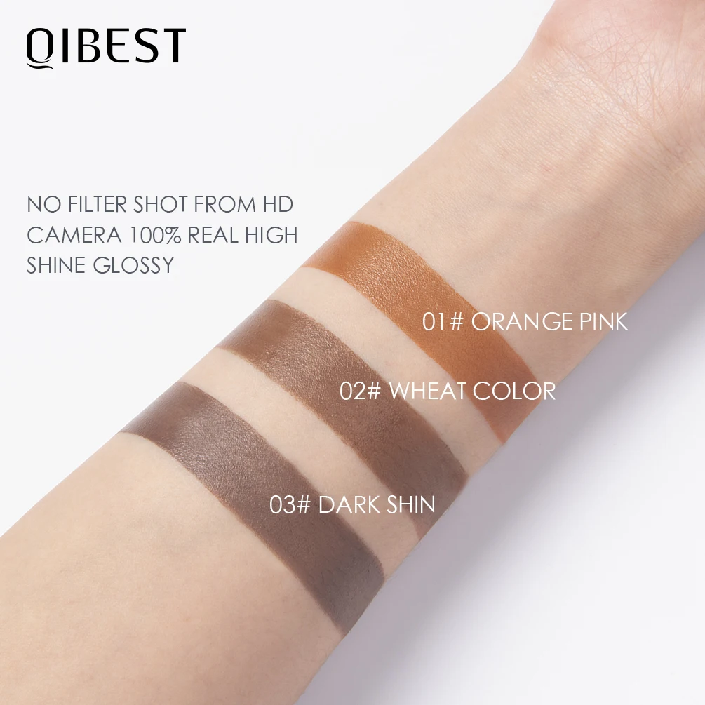 QIBEST Face Bronzer Makeup Contour Shade Concealer Brighten 3D Cosmetic Makeup Glow Illuminator Highlight Smooth Bronzer Palette