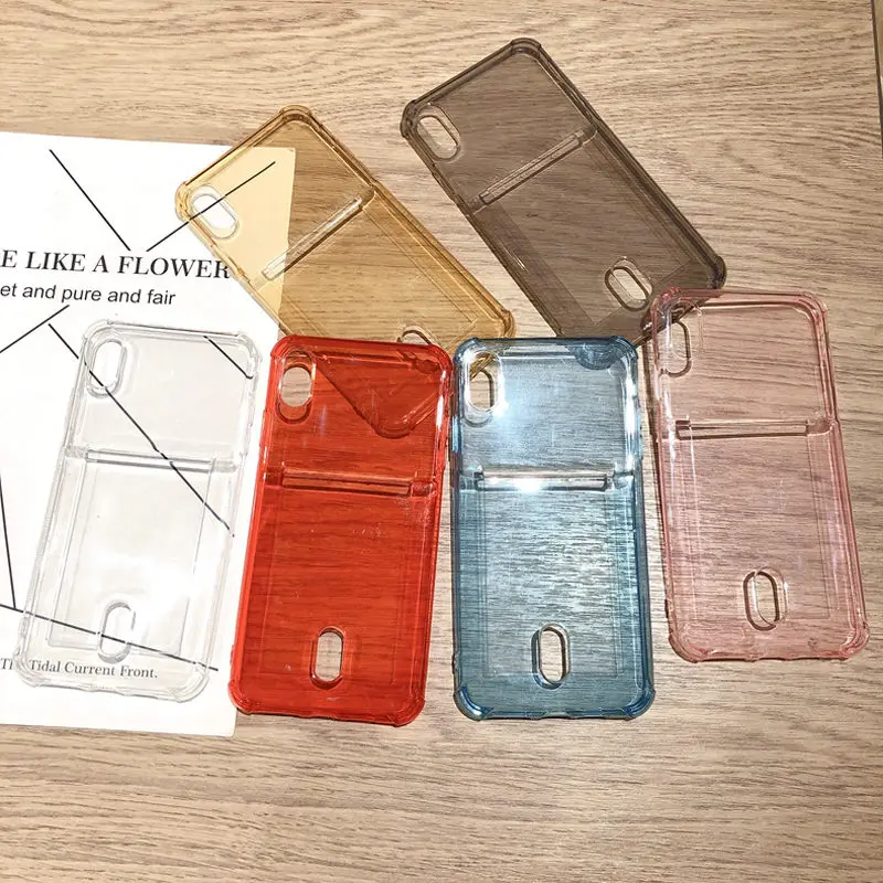 Lovebay прозрачная защита, подушка безопасности чехол для телефона для iPhone 11 Pro Max ID Card противоударный мягкий ТПУ чехол для iPhone 11 чехол