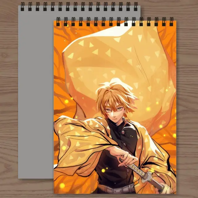 Anime demon slayer-caderno para desenho, 25 folhas de papelaria para  estudantes, a4 160g - AliExpress