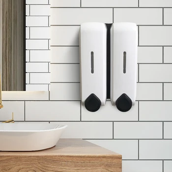 

Sterilizing Wall Mount Hand Washer Manual Soap Dispenser Necessities for Household Kitchen Bathroom Hotel Ornament