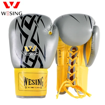 

Wesing Boxing Gloves New Dragon Pattern Muay Thai Martial Arts MMA Kickboxing Sanda Punch Mitts Boxer Training Gear