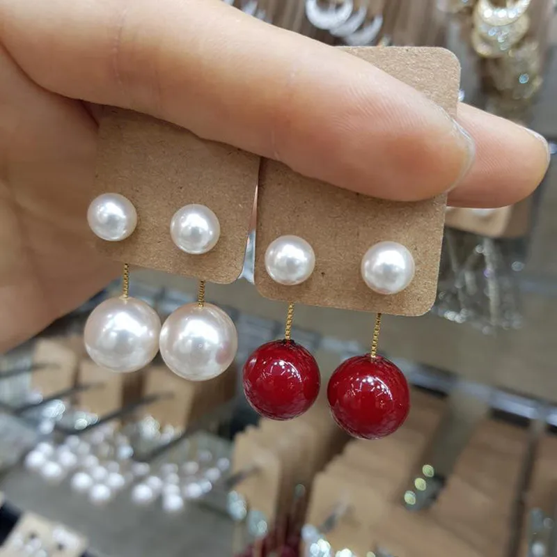 

Dominated 2019 fashion pearl style Joker temperament elegant Water Drop modelling Women Drop earrings Jewelry new