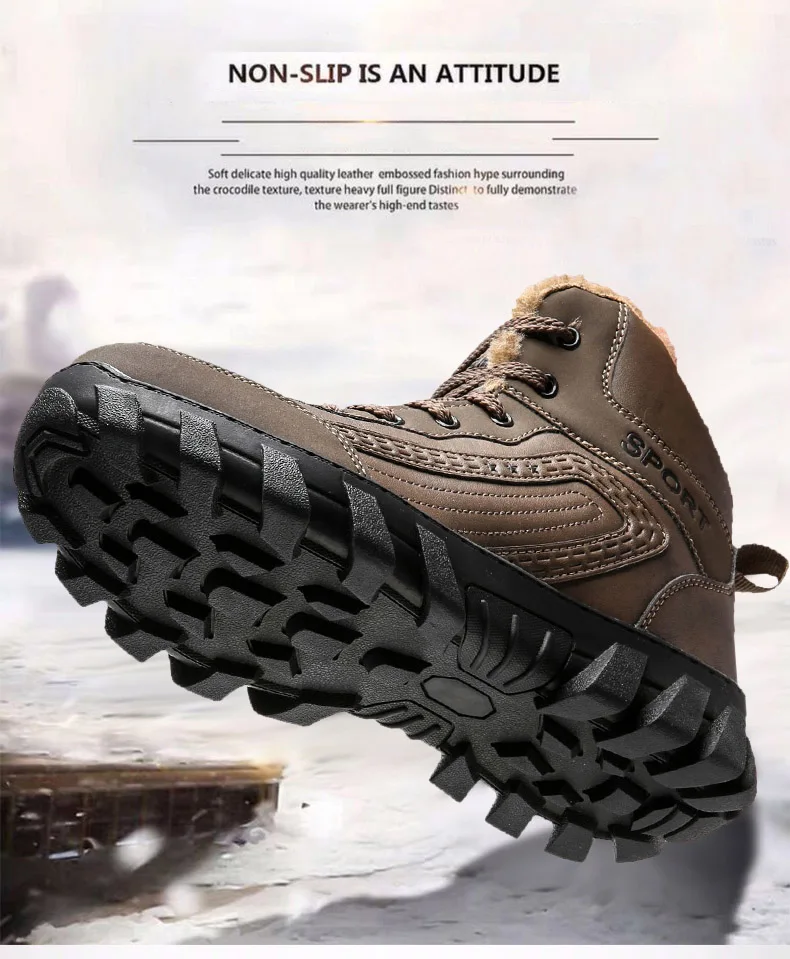Damyuan/Беговые кроссовки; плюшевая обувь из тяжелого хлопка; теплые мужские зимние ботинки; Повседневная Нескользящая Мужская Спортивная обувь; удобные мужские кроссовки