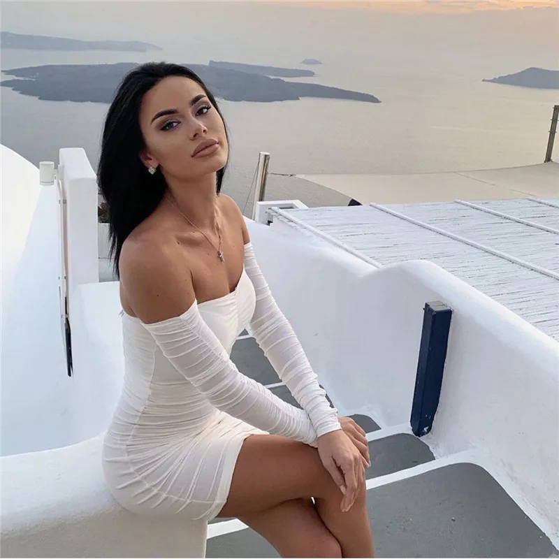 off shoulder mini dress09