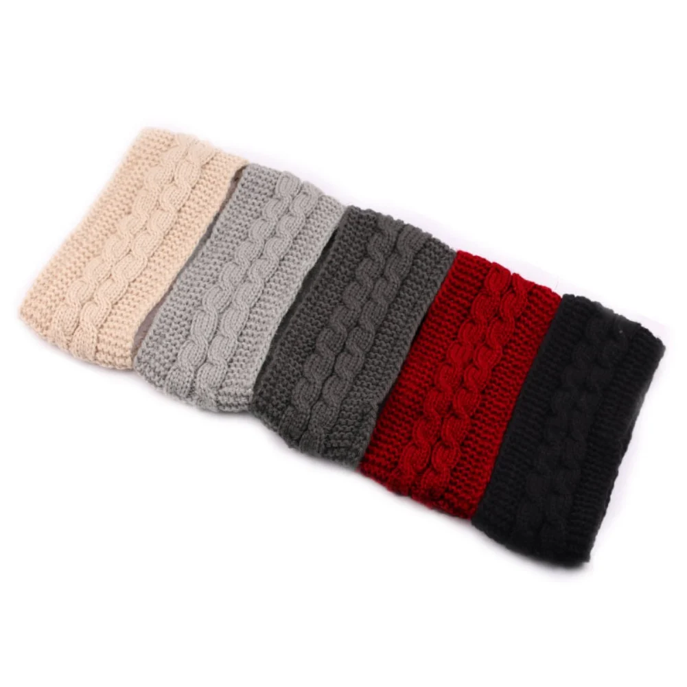 Men Women Headband Autumn Winter Warmth Fashionable Plus Wool Sports Keep Warm Yoga Hair Bands